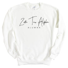 Load image into Gallery viewer, Zeta Tau Alpha Sweatshirt - Zeta (ZTA) Sorority Alumna Crewneck Sweatshirt - Kite and Crest