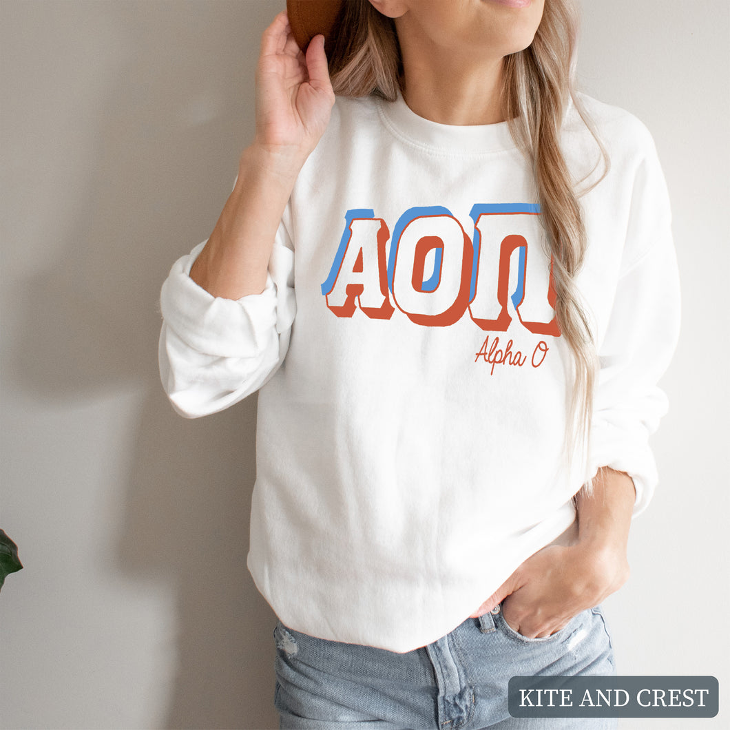 Sweatshirt - American Colored Crewneck Sweatshirt