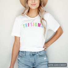 Load image into Gallery viewer, - Rainbow Letter Sorority T-Shirt Tee
