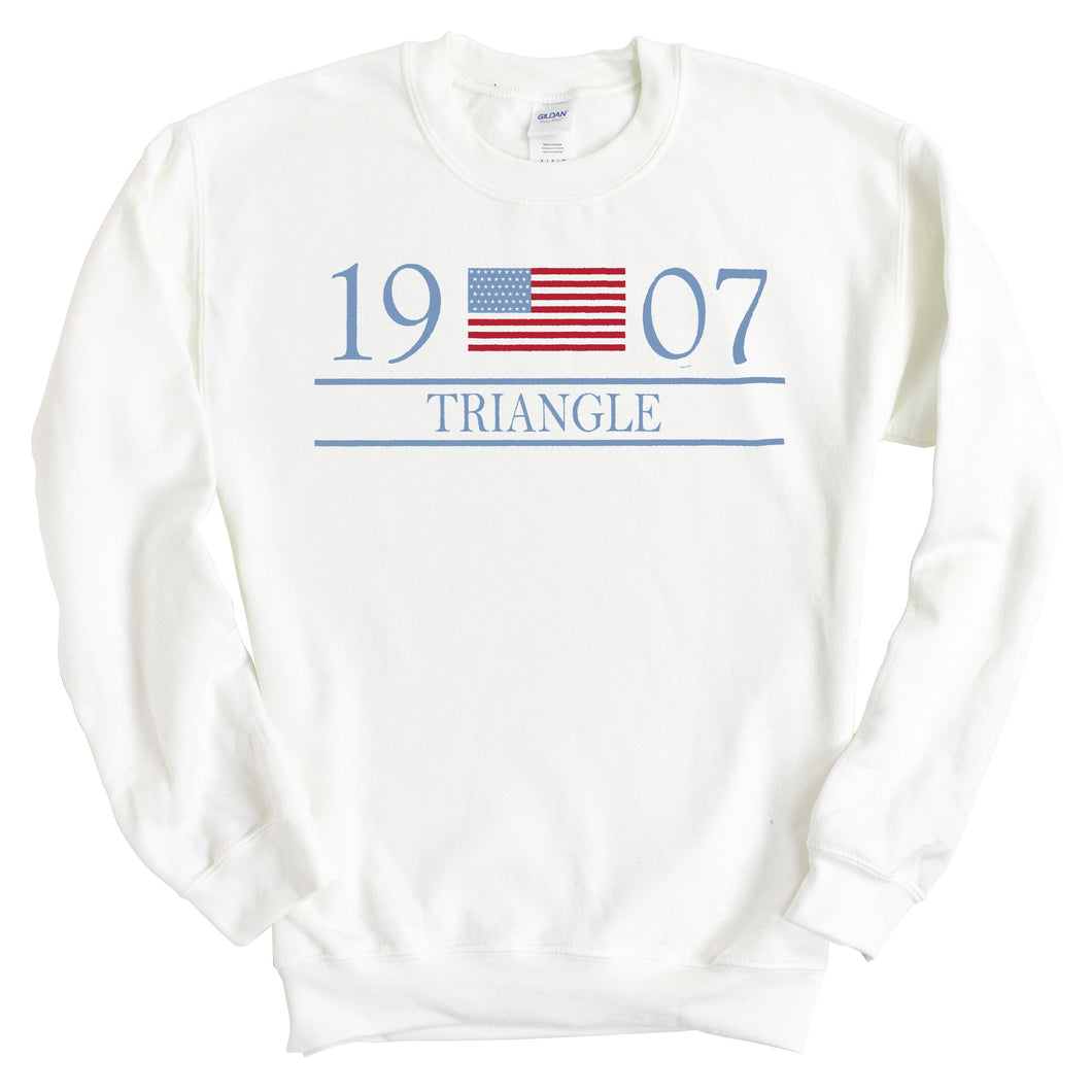 Flag Year Sweatshirt - Fraternity Crewneck Sweatshirt