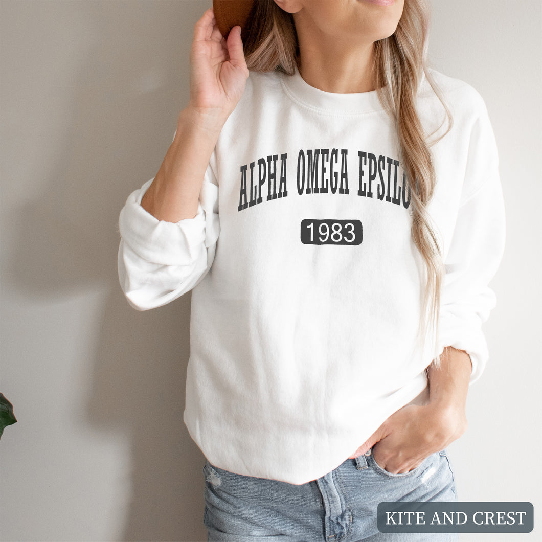 Athletic Crewneck Sweatshirt