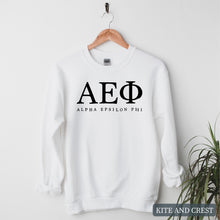 Load image into Gallery viewer, Block Letter Sorority Crewneck Sweatshirt
