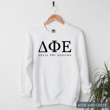 Load image into Gallery viewer, Block Letter Sorority Crewneck Sweatshirt
