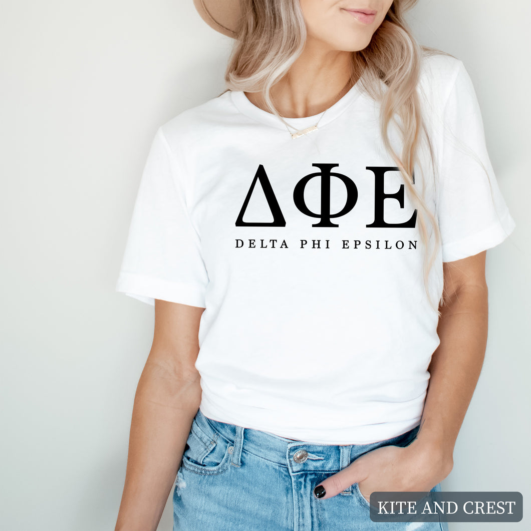 Block Letter Sorority T-Shirt