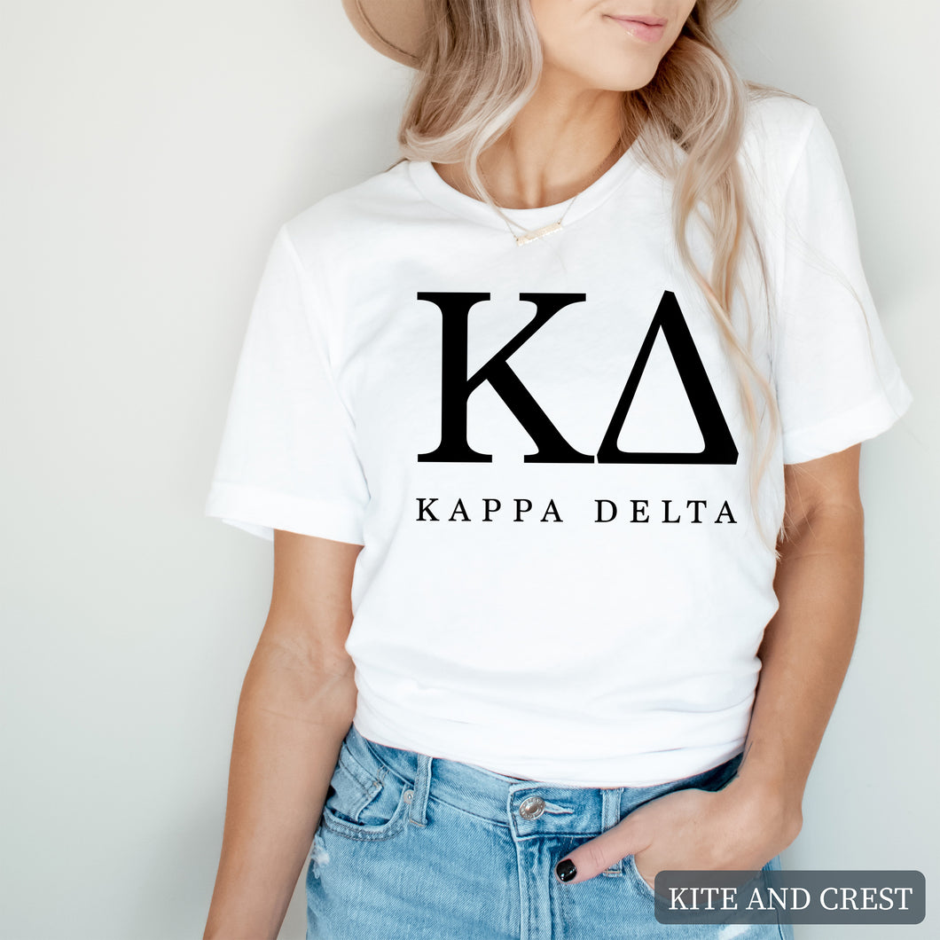 Block Letter Sorority T-Shirt