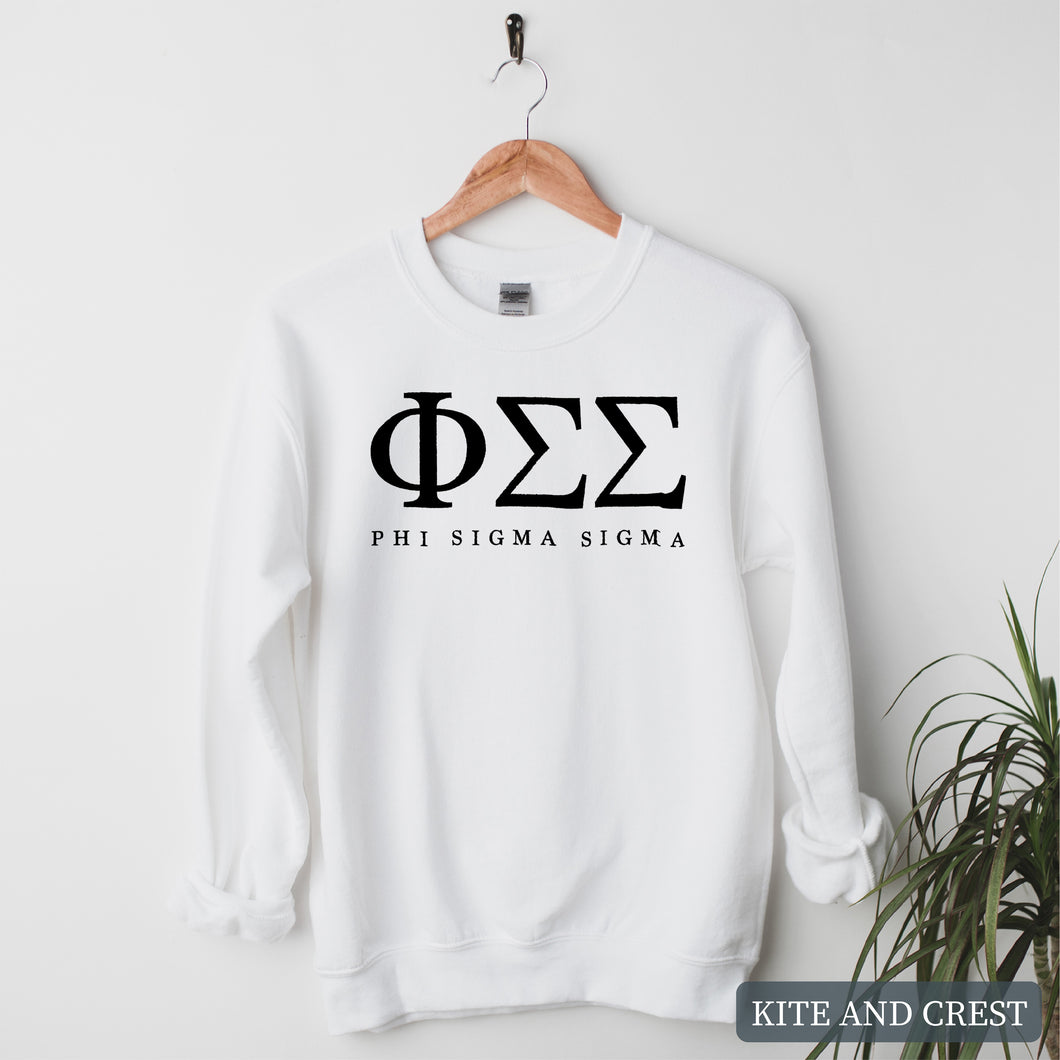 Block Letter Sorority Crewneck Sweatshirt