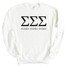 Load image into Gallery viewer, Block Letter Sorority Crewneck Sweatshirt
