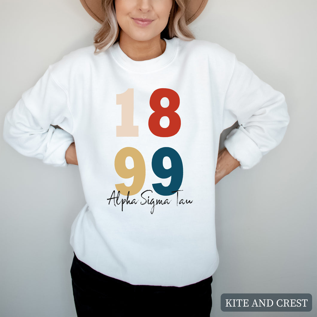 Sweatshirt | Colorful Year Crewneck Sweatshirt | Sorority Gift Idea