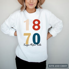 Load image into Gallery viewer, Sweatshirt | Colorful Year Crewneck Sweatshirt | Sorority Gift Idea
