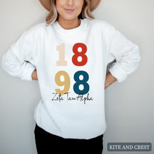 Load image into Gallery viewer, Sweatshirt | Colorful Year Crewneck Sweatshirt | Sorority Gift Idea
