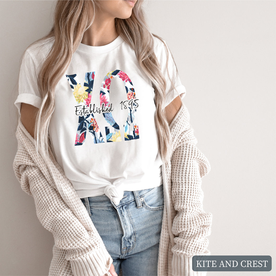 Floral Block Sorority T-Shirt