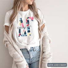 Load image into Gallery viewer, Floral Block Sorority T-Shirt
