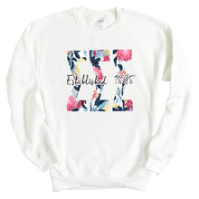 Load image into Gallery viewer, Floral Block Sorority Crewneck Sweatshirt
