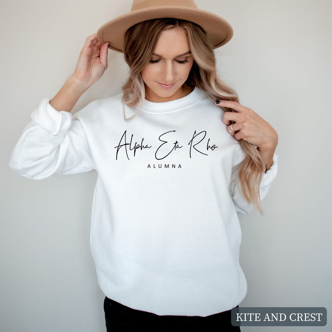 Sorority Alumna Sweatshirt - Fraternity Crewneck Sweatshirt