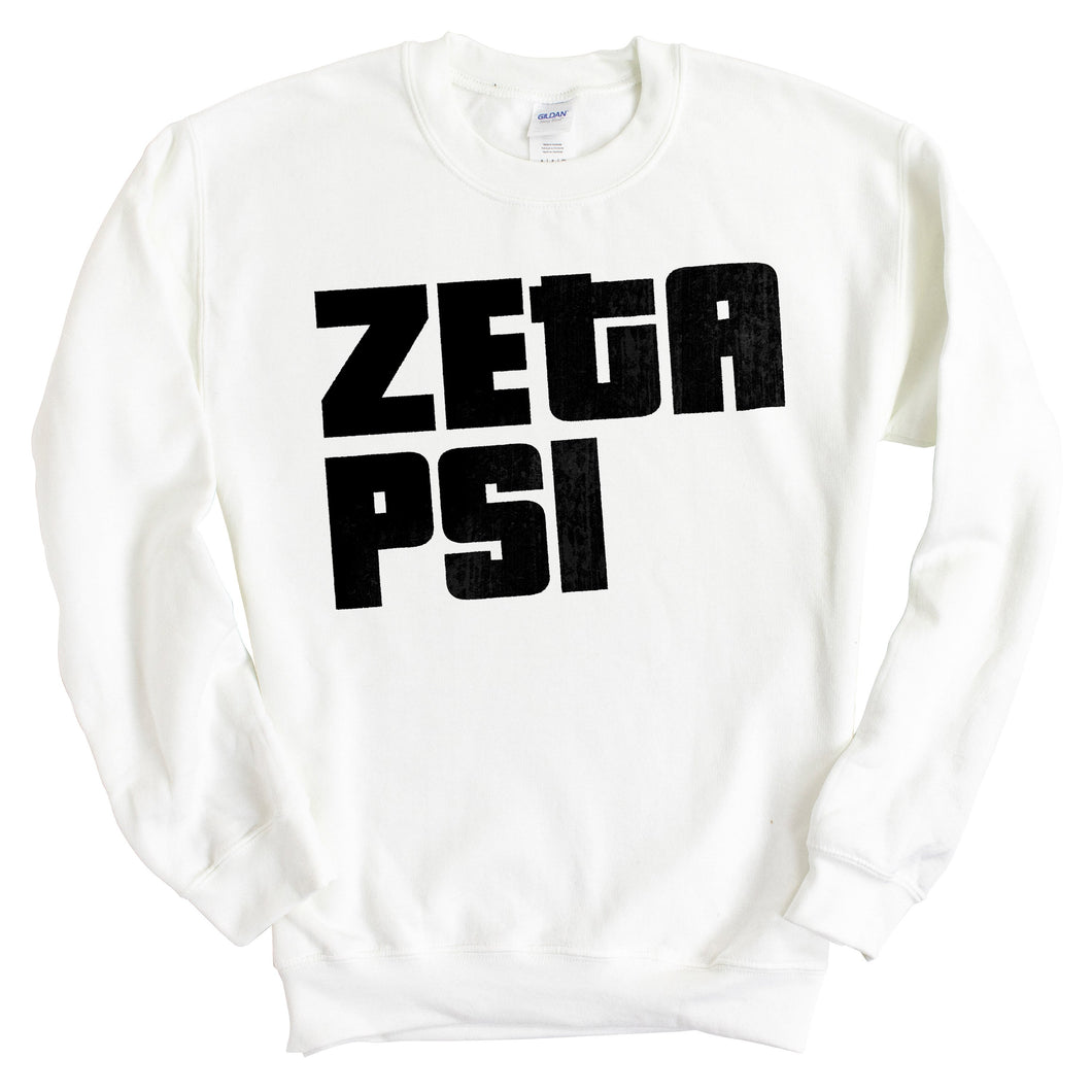 Sweatshirt - Stacked Letters Crewneck Sweatshirt