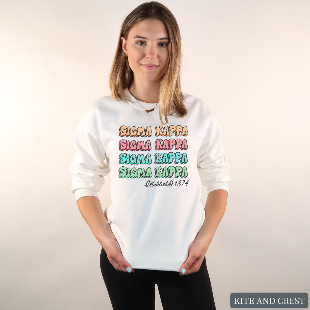 Sweatshirt - Stencil Crewneck Sweatshirt