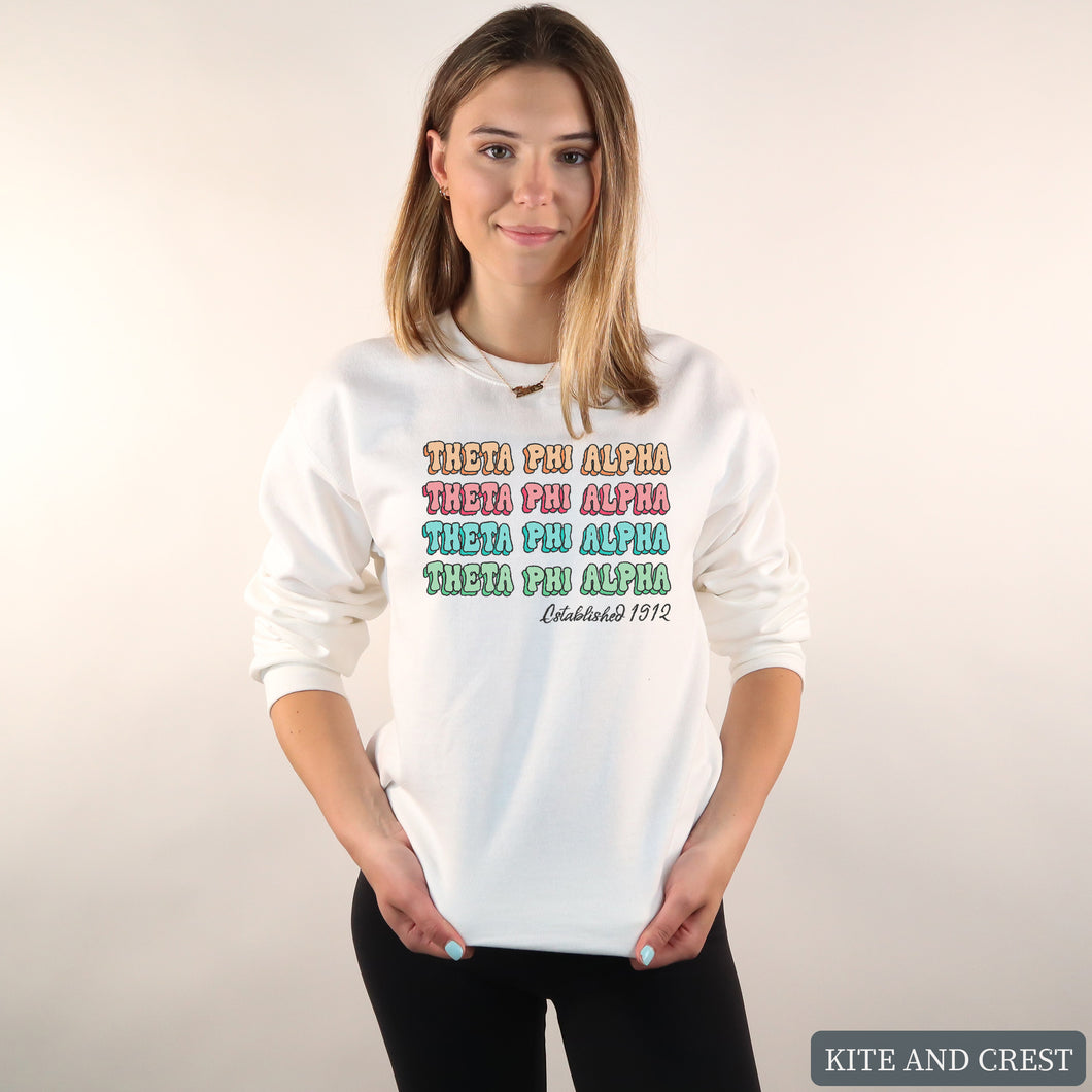 Sweatshirt - Stencil Crewneck Sweatshirt