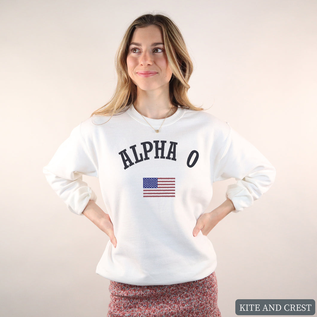 Sweatshirt - USA Crewneck Sweatshirt