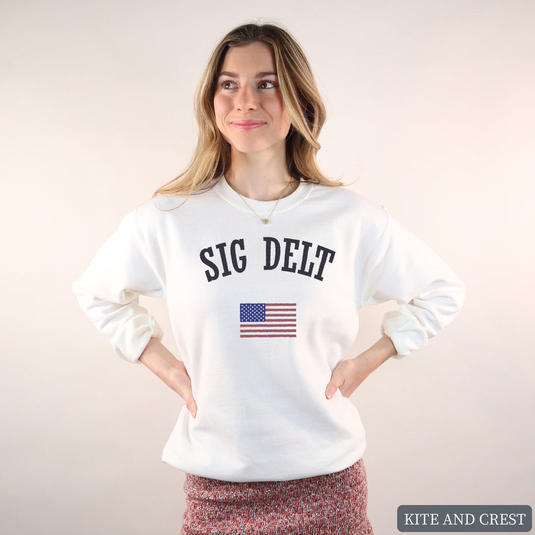 Sweatshirt - USA Crewneck Sweatshirt