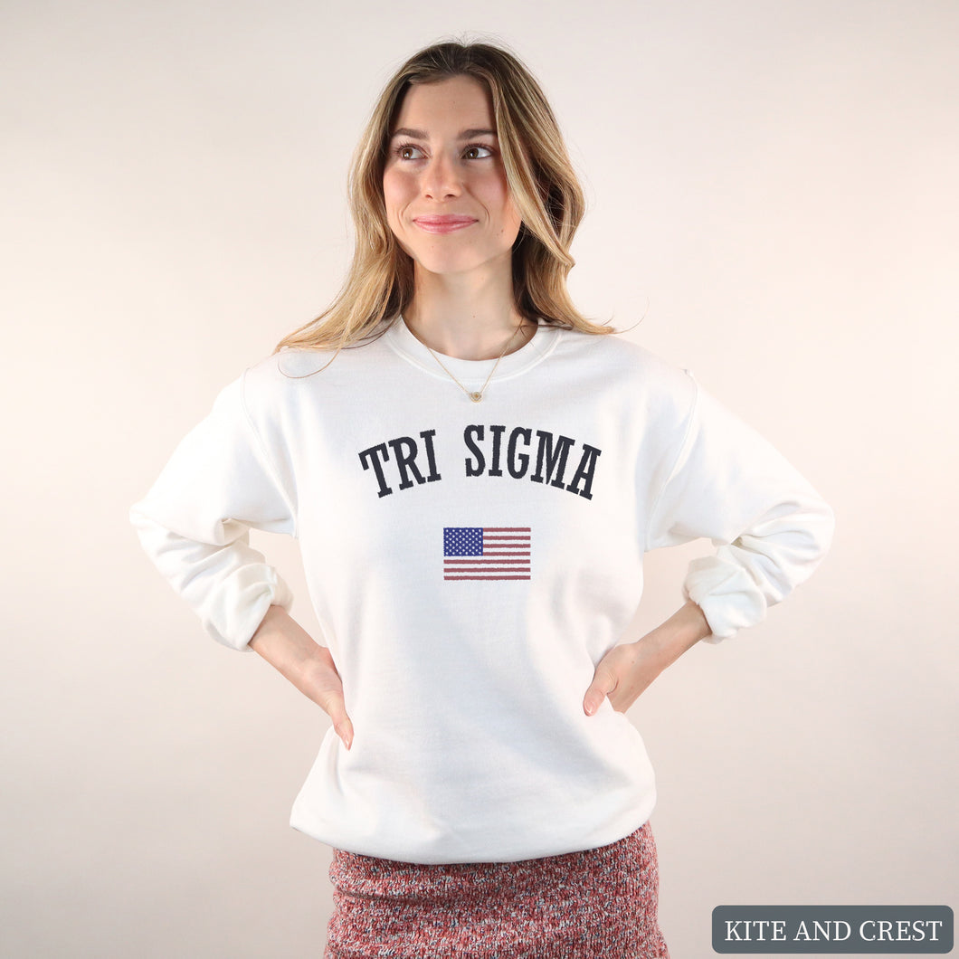 Sweatshirt - USA Crewneck Sweatshirt