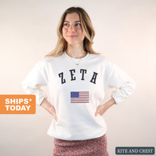 Load image into Gallery viewer, Sweatshirt - USA Crewneck Sweatshirt
