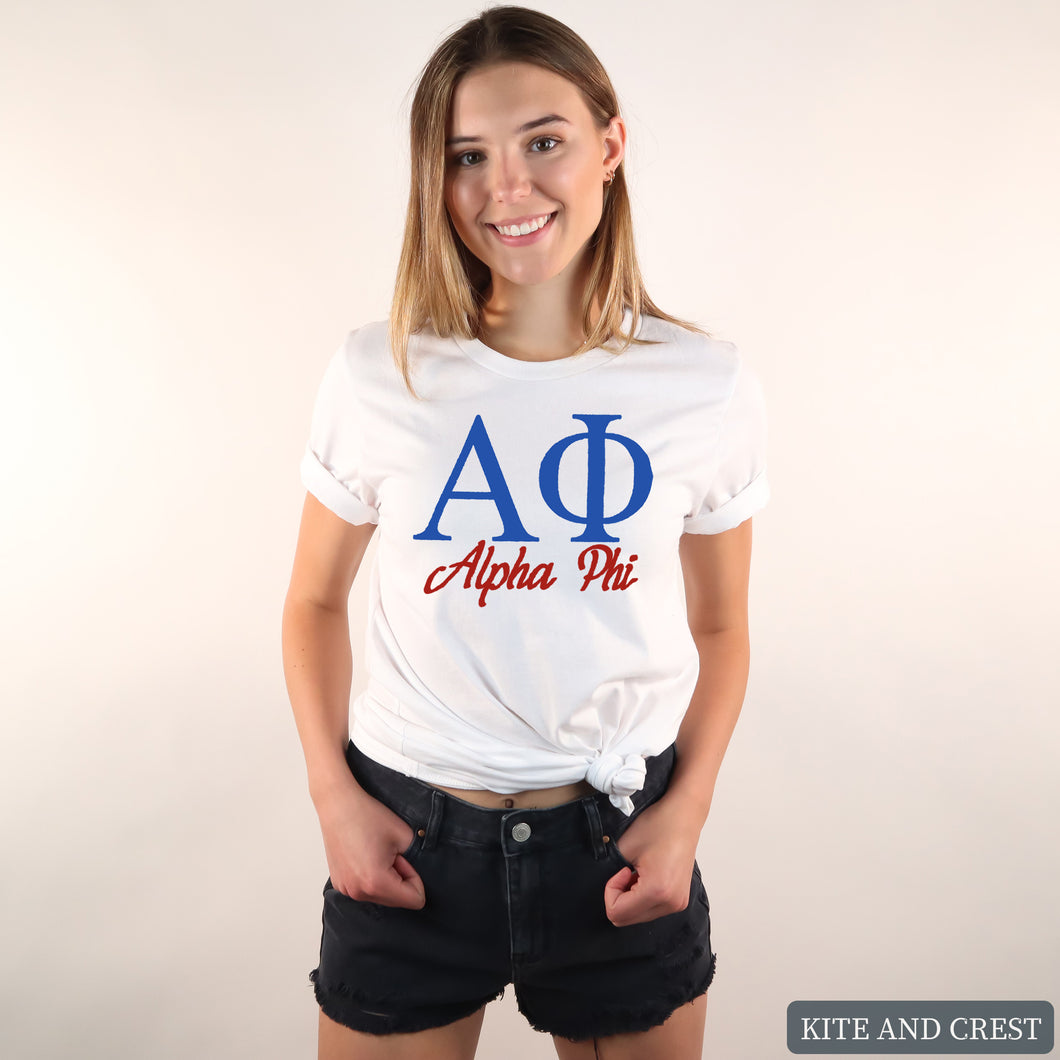 T-Shirt | Red and Blue Shirt | Sorority Gift Idea