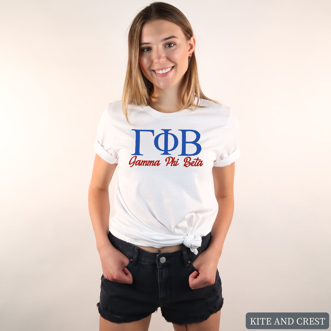 T-Shirt | Red and Blue Shirt | Sorority Gift Idea