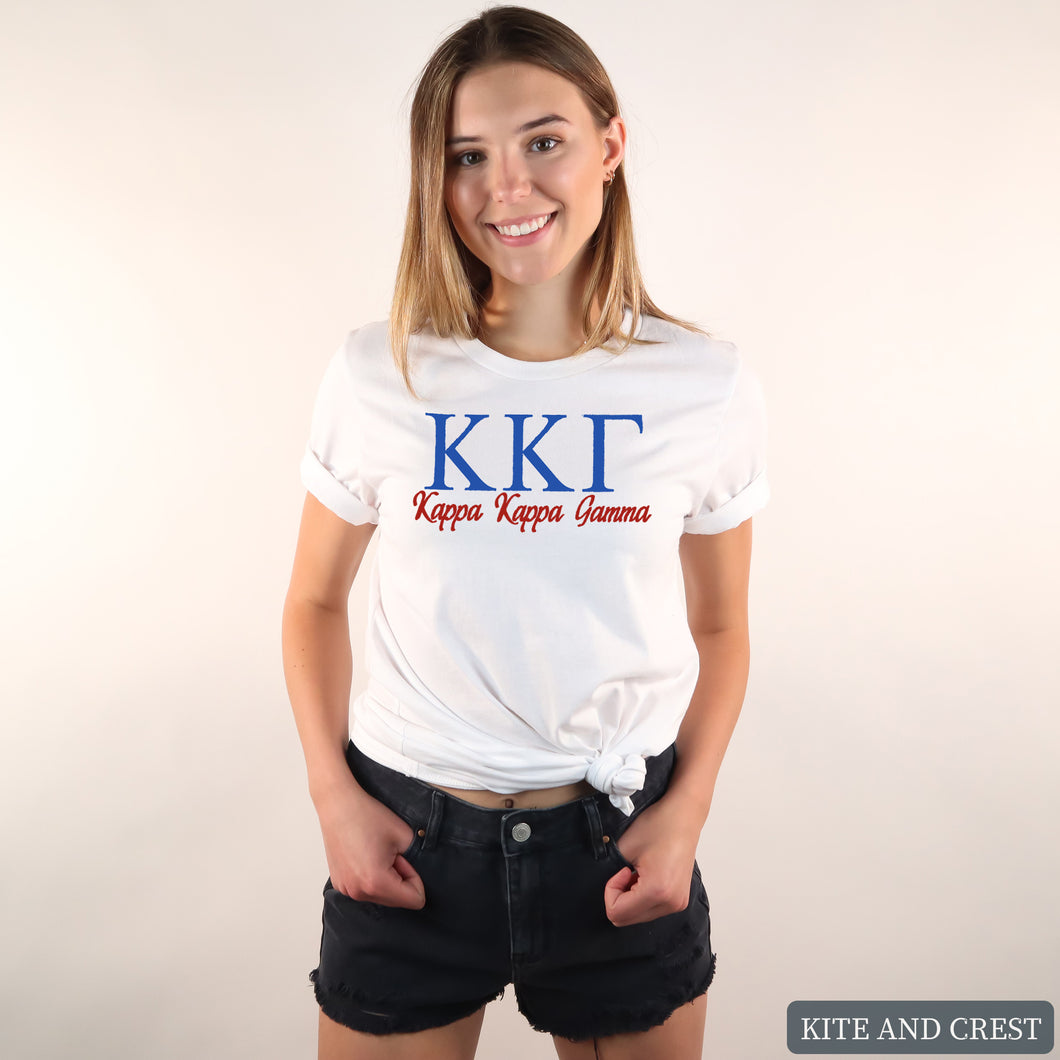 T-Shirt | Red and Blue Shirt | Sorority Gift Idea