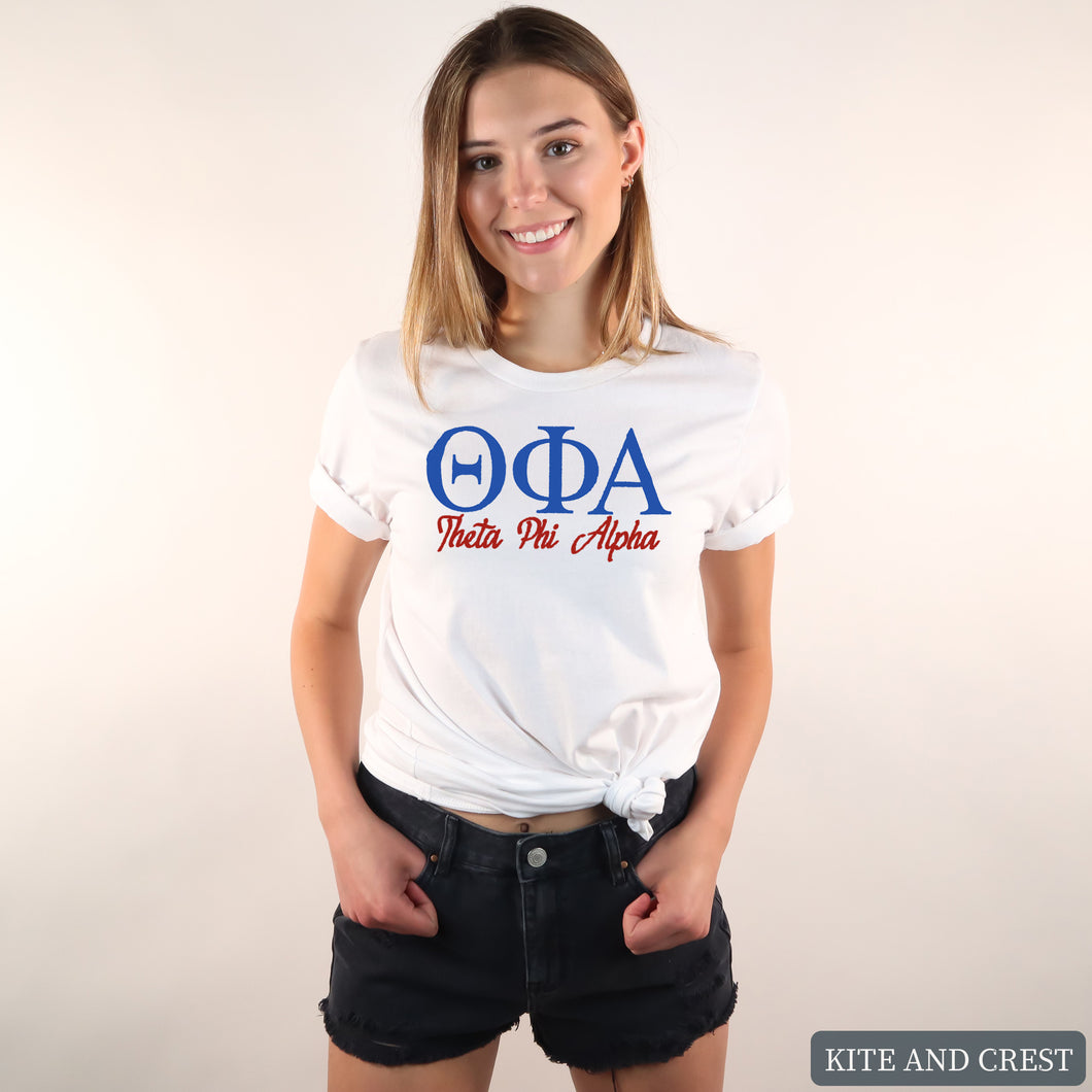 T-Shirt | Red and Blue Shirt | Sorority Gift Idea