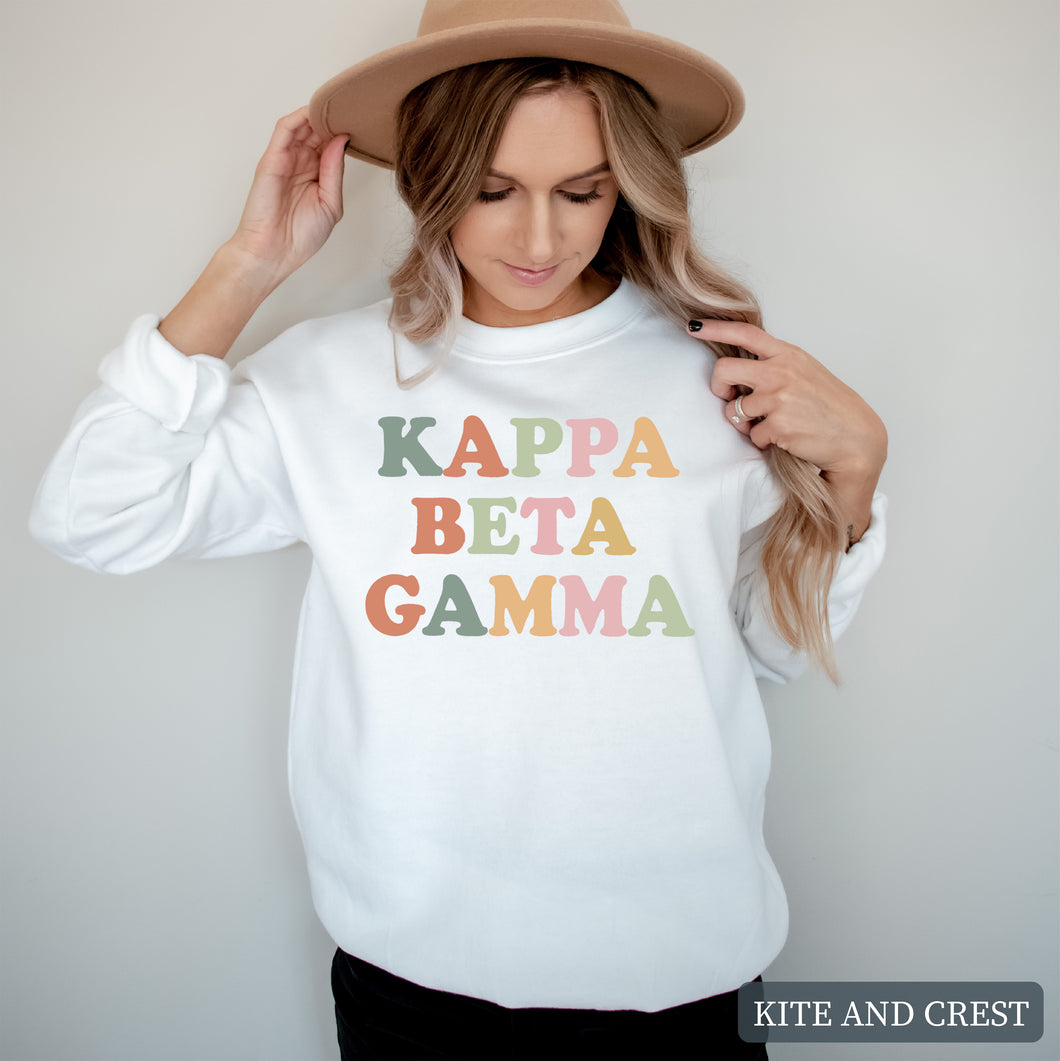 Bright and Colorful Crewneck Sweatshirt