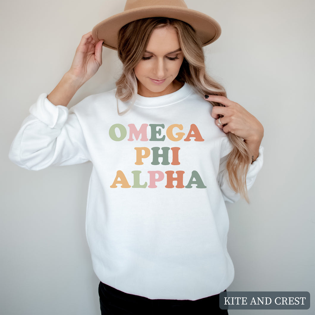 Bright and Colorful Crewneck Sweatshirt