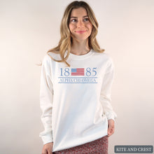 Load image into Gallery viewer, Sweatshirt - Flag and Year Crewneck Sweatshirt
