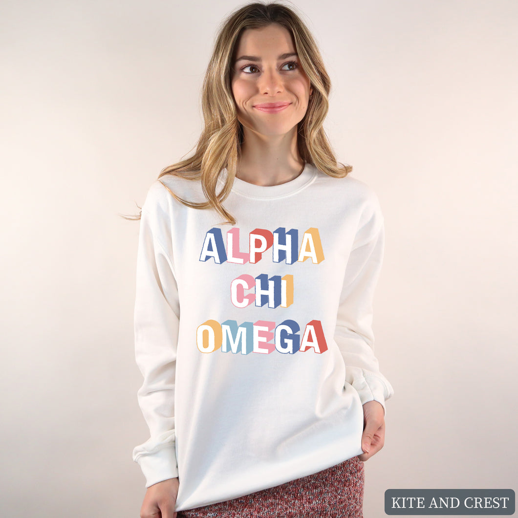 Sweatshirt | Retro Crewneck Sweatshirt | Sorority Gift Idea