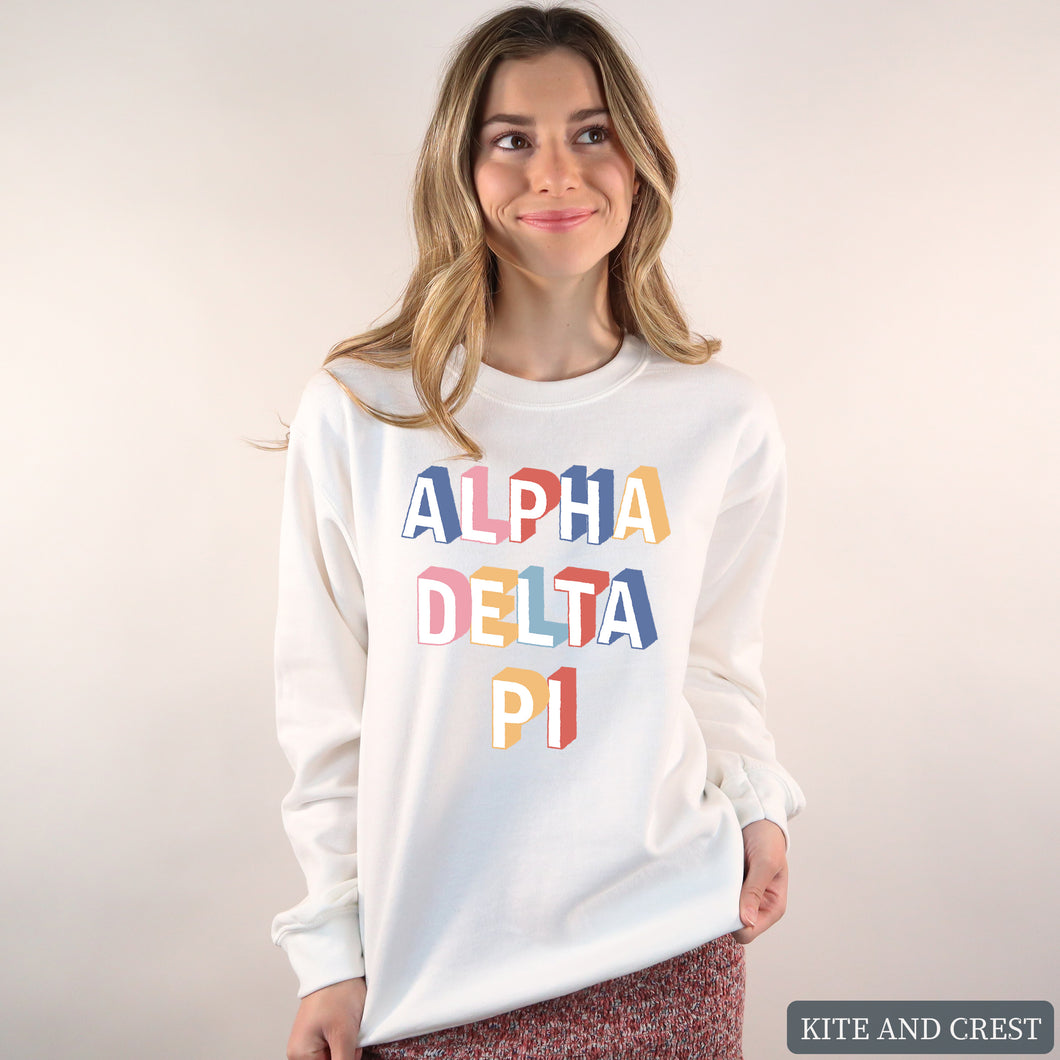 Sweatshirt | Retro Crewneck Sweatshirt | Sorority Gift Idea