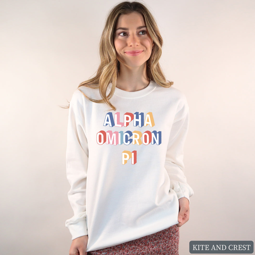 Sweatshirt | Retro Crewneck Sweatshirt | Sorority Gift Idea