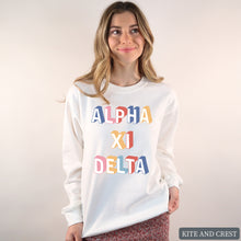 Load image into Gallery viewer, Sweatshirt | Retro Crewneck Sweatshirt | Sorority Gift Idea
