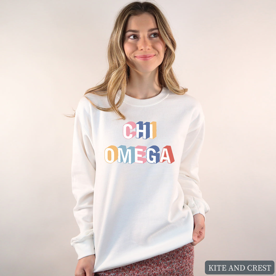 Sweatshirt | Retro Crewneck Sweatshirt | Sorority Gift Idea