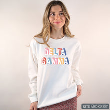 Load image into Gallery viewer, Sweatshirt | Retro Crewneck Sweatshirt | Sorority Gift Idea

