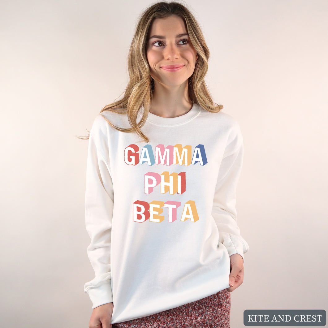 Sweatshirt | Retro Crewneck Sweatshirt | Sorority Gift Idea