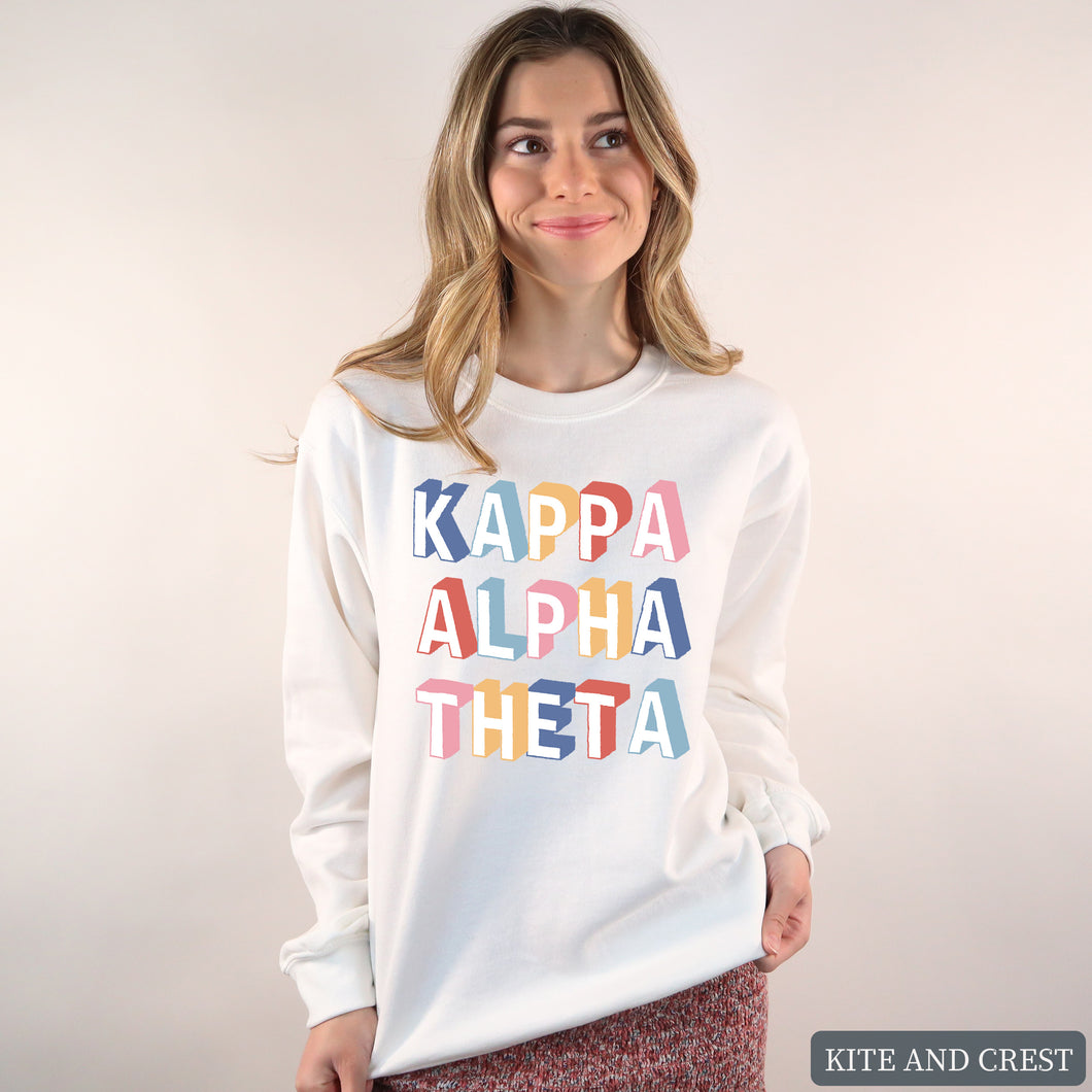 Sweatshirt | Retro Crewneck Sweatshirt | Sorority Gift Idea