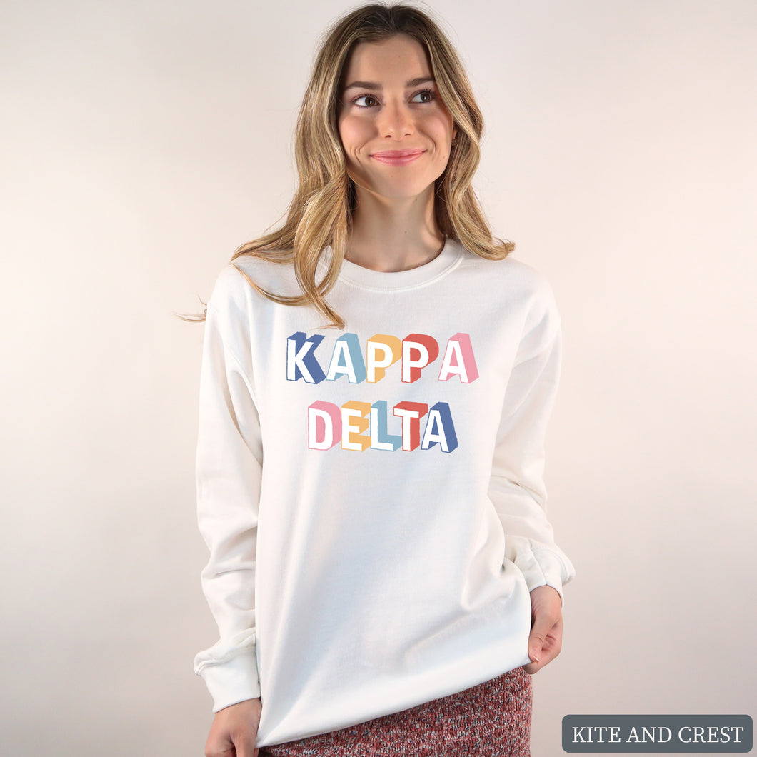 Sweatshirt | Retro Crewneck Sweatshirt | Sorority Gift Idea