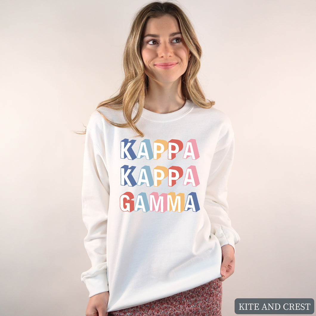 Sweatshirt | Retro Crewneck Sweatshirt | Sorority Gift Idea