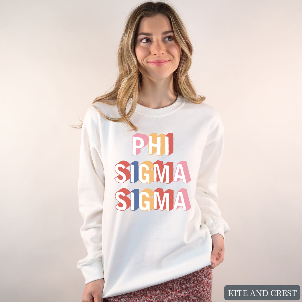 Sweatshirt | Retro Crewneck Sweatshirt | Sorority Gift Idea