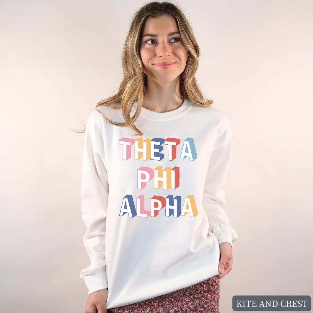 Sweatshirt | Retro Crewneck Sweatshirt | Sorority Gift Idea