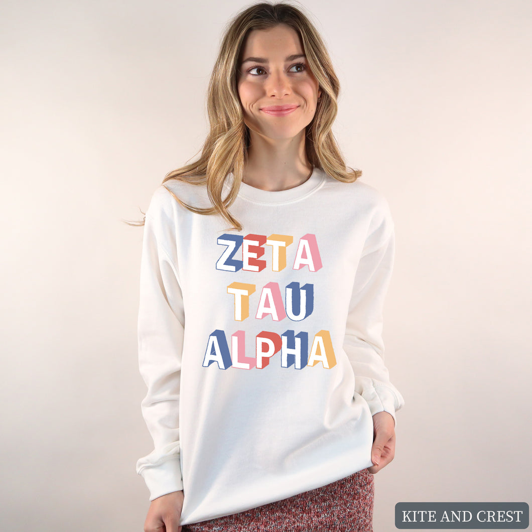 Sweatshirt | Retro Crewneck Sweatshirt | Sorority Gift Idea