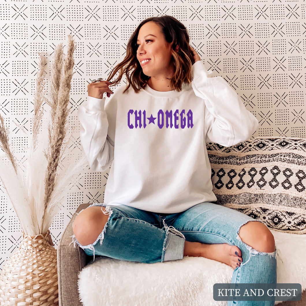 Sweatshirt | Rock Star Crewneck Sweatshirt | Sorority Gift Idea