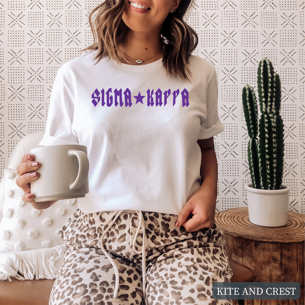 T-Shirt | Rock Star Shirt | Sorority Gift Idea