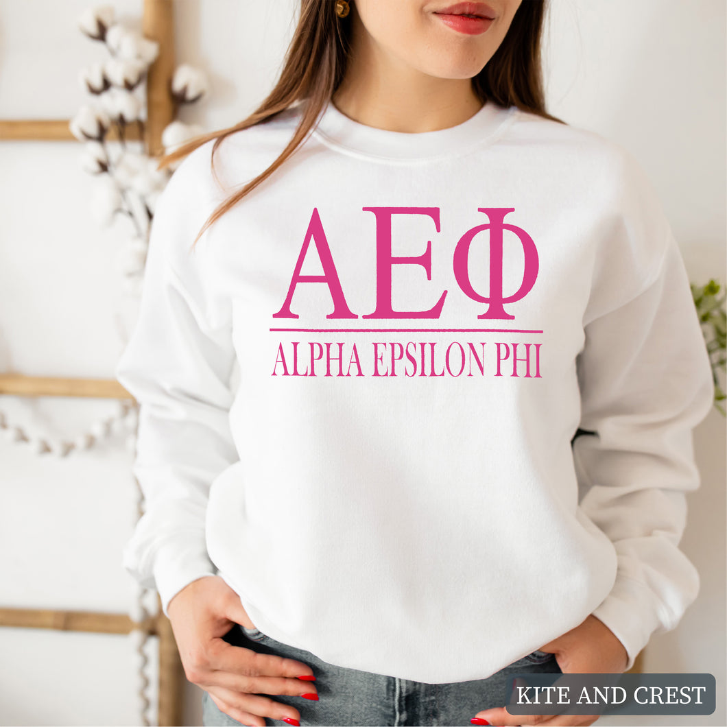 Big Letters Sorority Crewneck Sweatshirt