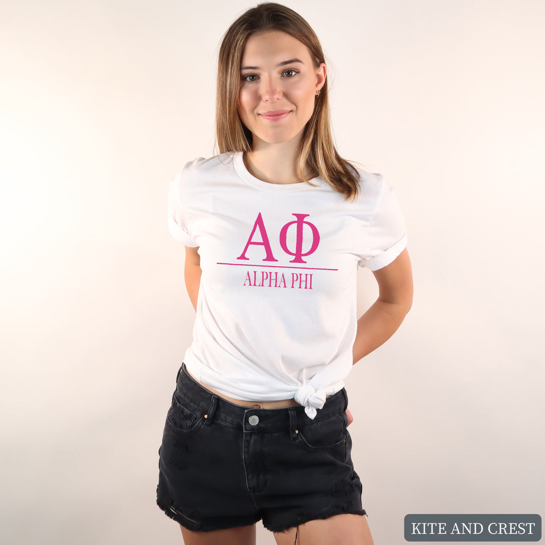 Big Letters Sorority T-Shirt