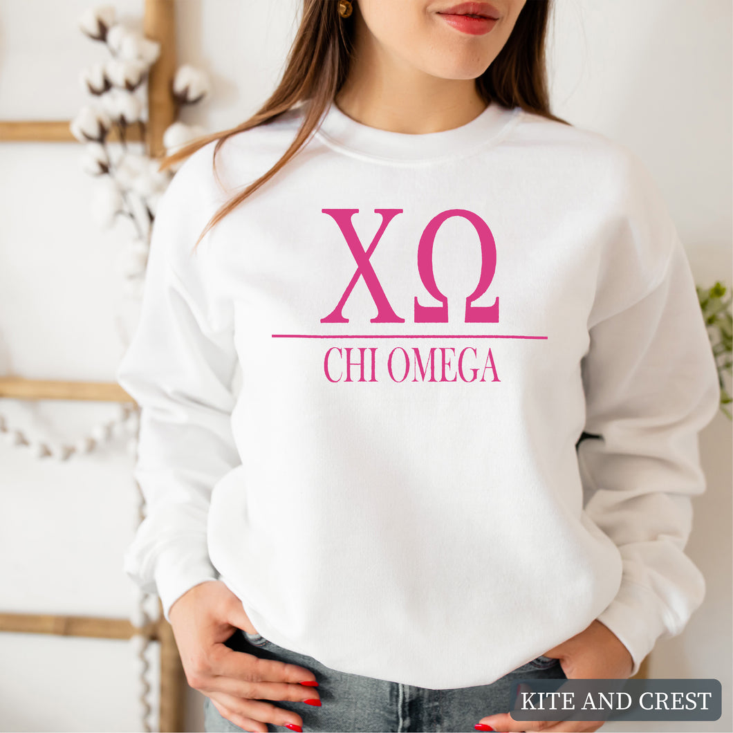 Big Letters Sorority Crewneck Sweatshirt